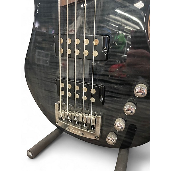 Used Ibanez SRX505 Trans Black Electric Bass Guitar