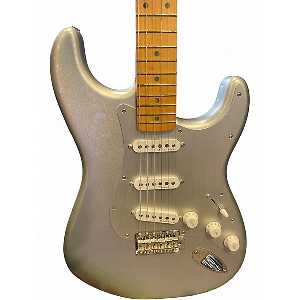 Used 2022 Fender H.E.R. Stratocaster Chrome Glow Solid Body Electric Guitar