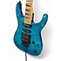 Used Jackson JS34Q Dinky AQUA BLUE Solid Body Electric Guitar