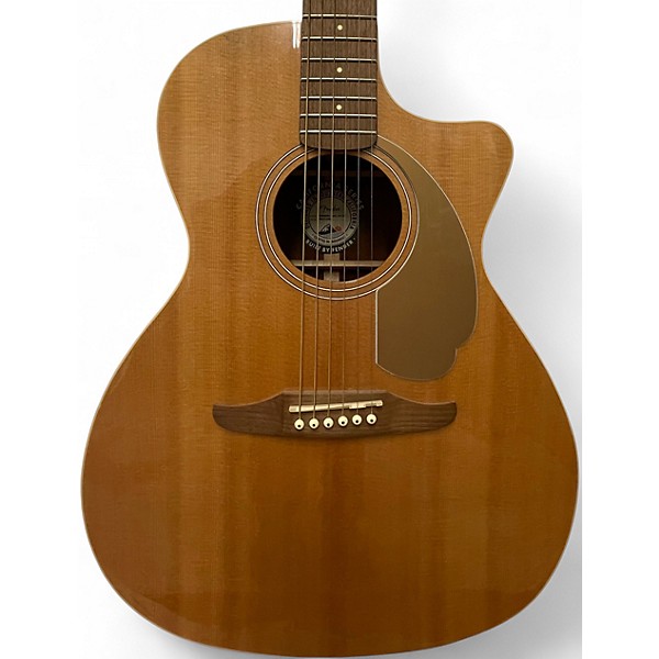 Used Fender Newporter Player Natural Acoustic Electric Guitar