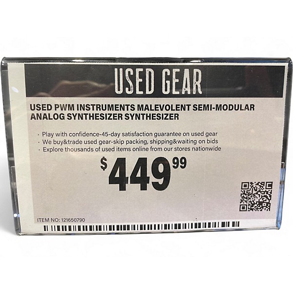 Used PWM Instruments Malevolent Semi-Modular Analog Synthesizer Synthesizer