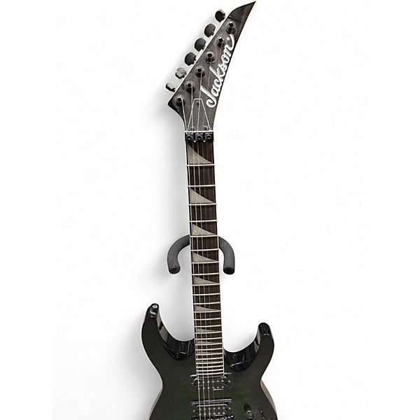 Used Jackson JS32Q Dinky Trans Green BURST Solid Body Electric Guitar