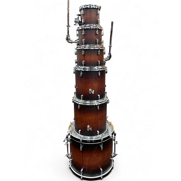 Used Pearl 6 Piece Decade Maple 6-Piece Dark Natural Drum Kit