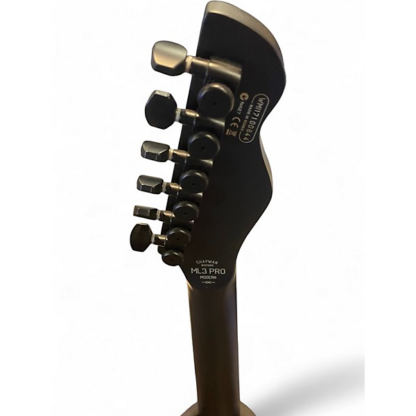 Used Chapman ML3 Pro Modern Black Solid Body Electric Guitar