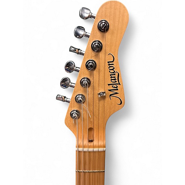 Used Melancon Pro Artist S aqua blue Solid Body Electric Guitar