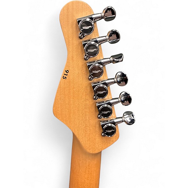 Used Melancon Pro Artist S aqua blue Solid Body Electric Guitar