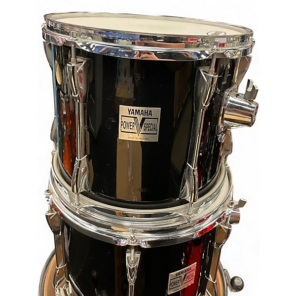 Used Yamaha 4 Piece power v special Black Drum Kit