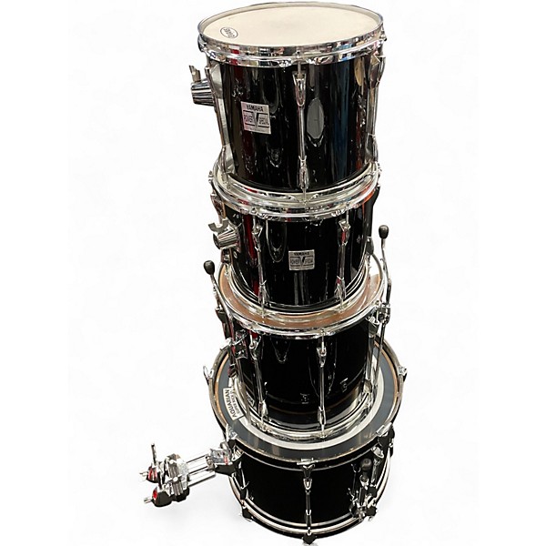 Used Yamaha 4 Piece power v special Black Drum Kit