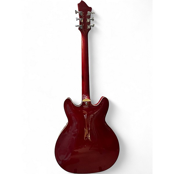 Used Hagstrom Viking Cherry Hollow Body Electric Guitar