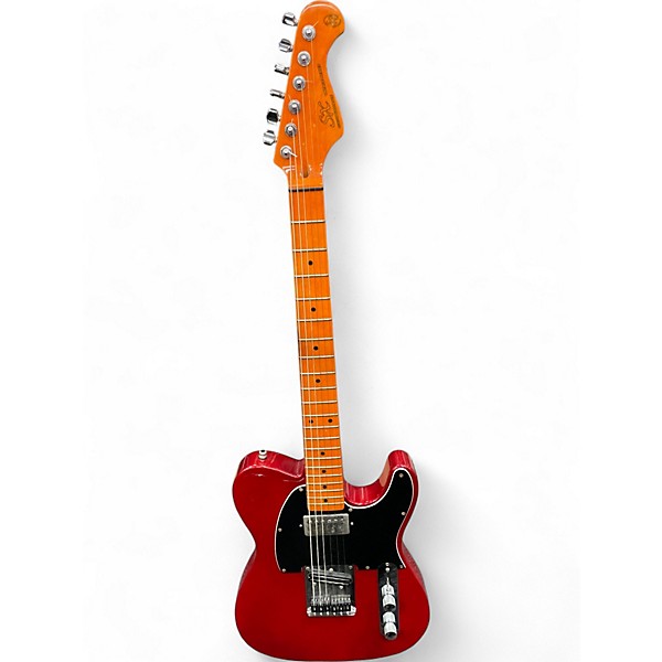 Used SX Vintage Series Telecaster Red Metallic Flake Solid Body Electric Guitar