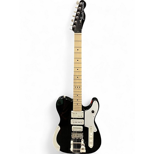 Used Fender Jack White Triplecaster Telecaster Black Solid Body Electric Guitar