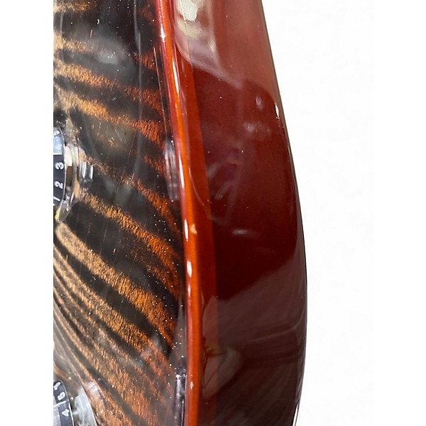 Used 2021 PRS McCarty 10 Top Charcoal Cherry Burst Solid Body Electric Guitar