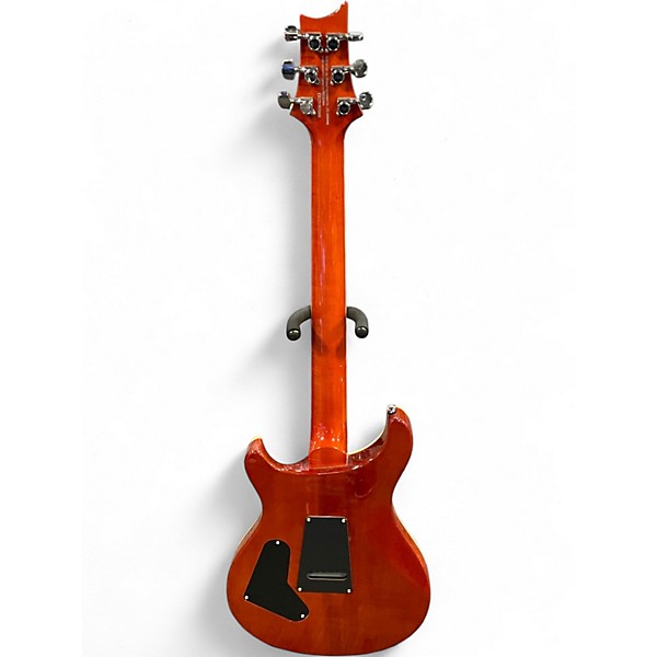 Used PRS SE Custom 24 exotic burl sunburst Solid Body Electric Guitar