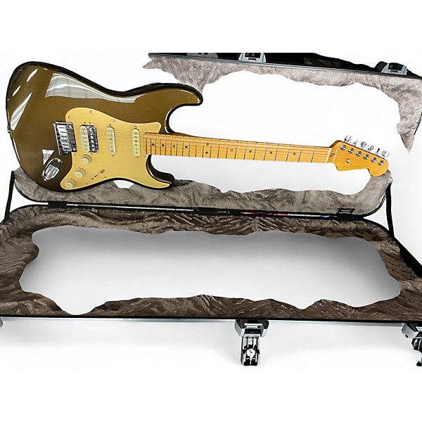 Used Fender American Ultra Stratocaster HSS Texas Tea Solid Body Electric Guitar