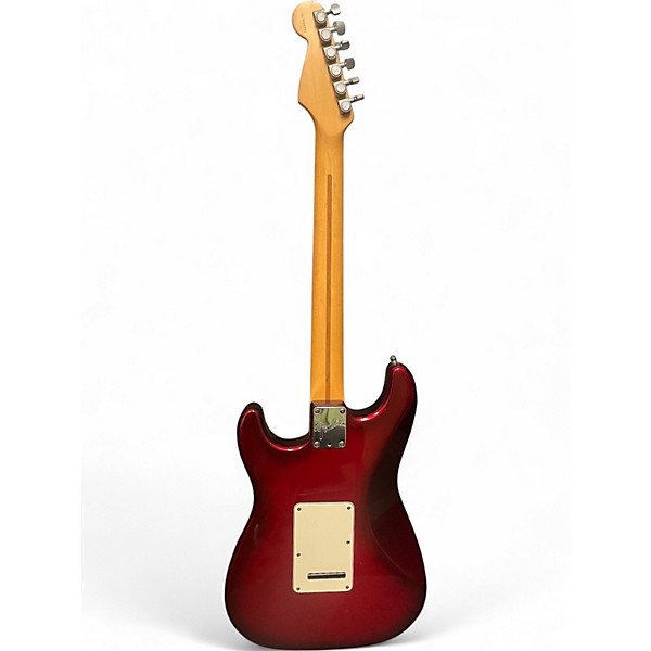 Used Fender American Stratocaster Plus Crimson Red Burst Solid Body Electric Guitar