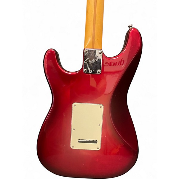 Used Fender American Stratocaster Plus Crimson Red Burst Solid Body Electric Guitar