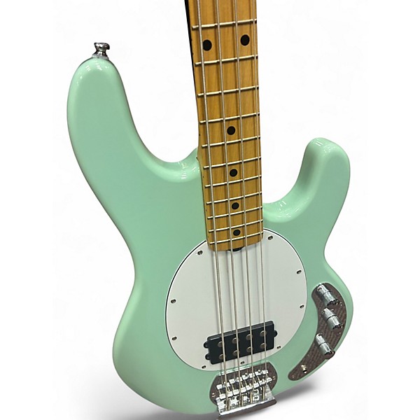 Used Sterling by Music Man Stingray Sub Series Surf green  Electric Bass Guitar