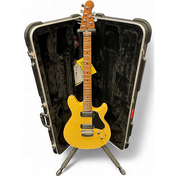 Used Ernie Ball Music Man Valentine Yellow Solid Body Electric Guitar