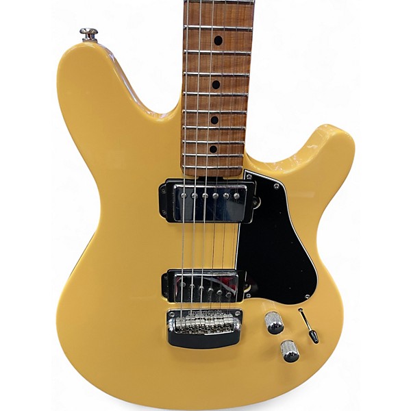 Used Ernie Ball Music Man Valentine Yellow Solid Body Electric Guitar