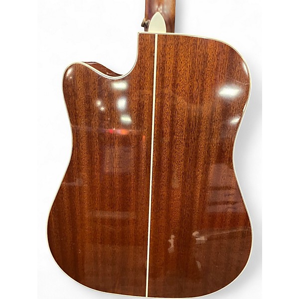 Used D'Angelico Premier Delancey Cutaway Dreadnought RED Acoustic Electric Guitar