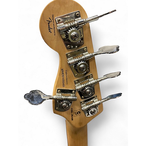 Used Squier Jazz Bass Deluxe Tobacco Burst Electric Bass Guitar