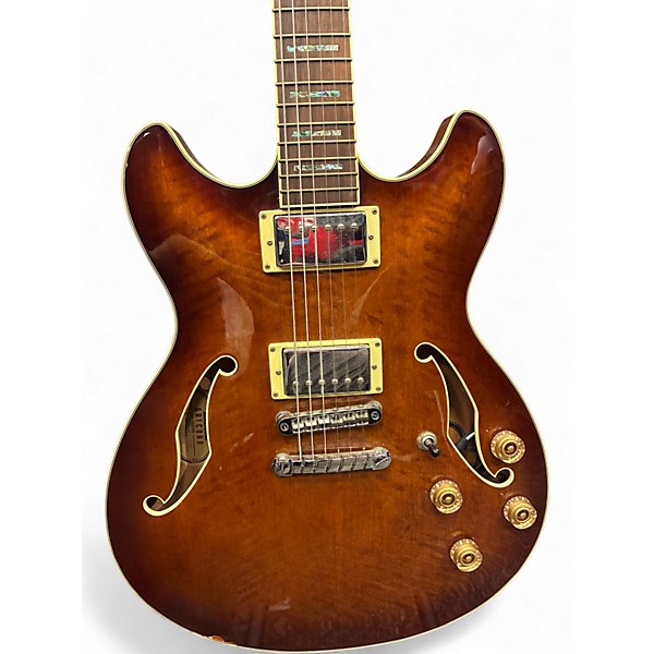 Used Ibanez Artcore AS83 Violin Burst Hollow Body Electric Guitar