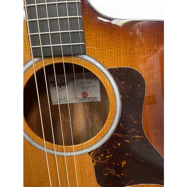 Used Taylor 214CE Deluxe 2 Color Sunburst Acoustic Electric Guitar