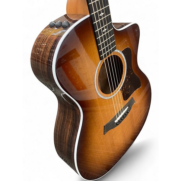 Used Taylor 214CE Deluxe 2 Color Sunburst Acoustic Electric Guitar