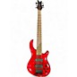 Used Dean Edge 6 6 String Trans Crimson Red Electric Bass Guitar thumbnail
