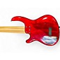 Used Dean Edge 6 6 String Trans Crimson Red Electric Bass Guitar