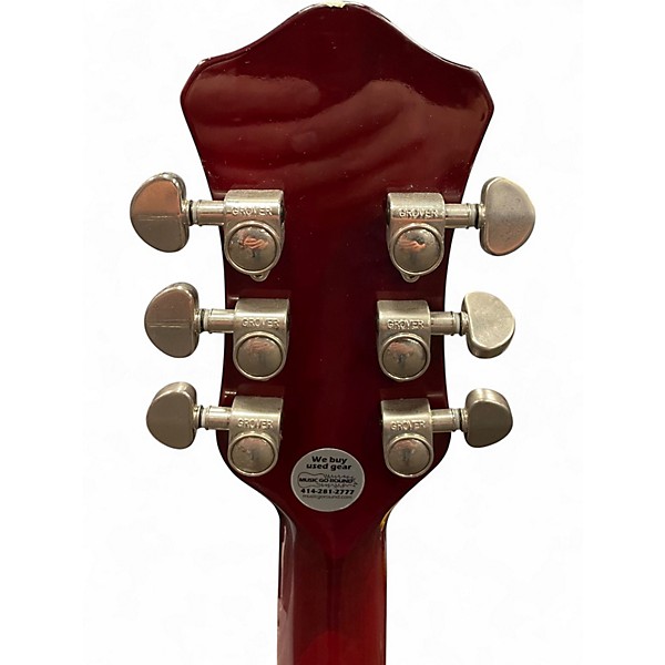 Used Hofner DOUBLE CUT P90 Trans Red Solid Body Electric Guitar