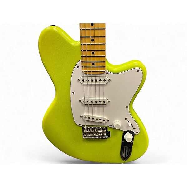 Used Ibanez YY10 Yvette Young Signature slime green sparkle Solid Body Electric Guitar