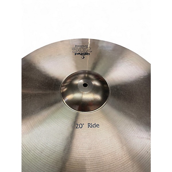 Used Paiste 20in 502 Ride Cymbal