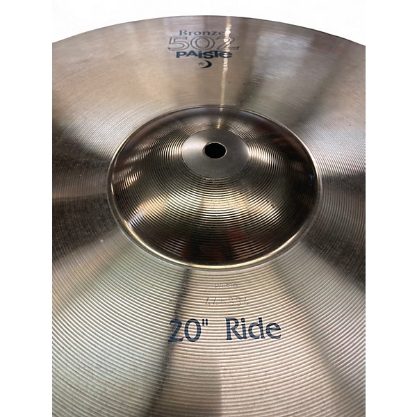 Used Paiste 20in 502 Ride Cymbal