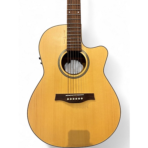 Used Seagull Natural Elements Heart of Wild Cherry CW Folk Natural Acoustic Electric Guitar