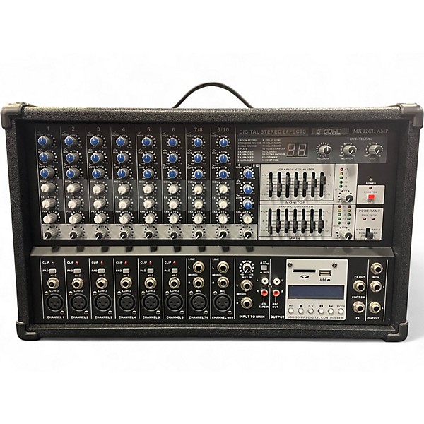 Used 5 Core MX 12CH AMP Powered Mixer