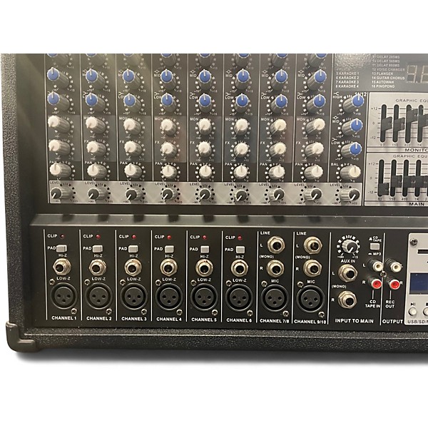 Used 5 Core MX 12CH AMP Powered Mixer