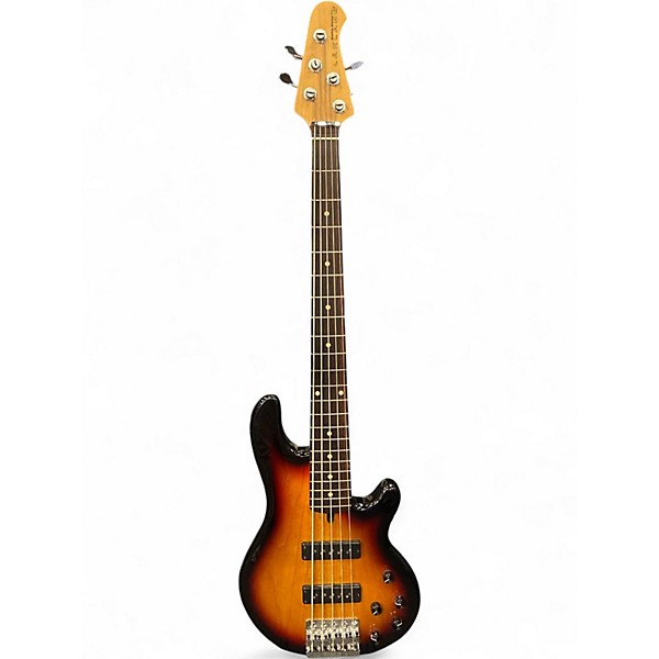 Used Lakland 55-01 Skyline Series 5 String 3 Color Sunburst Electric Bass Guitar