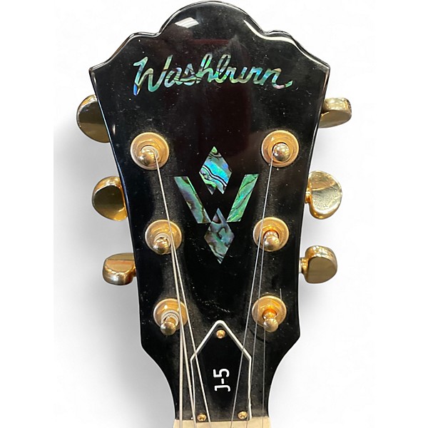 Used Washburn J-5 Tobacco Burst Hollow Body Electric Guitar