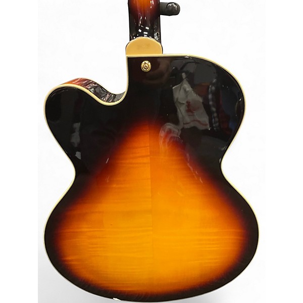 Used Washburn J-5 Tobacco Burst Hollow Body Electric Guitar