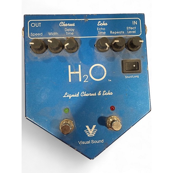 Used Visual Sound H2O Liquid Chorus Echo Effect Processor