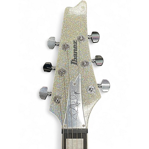 Used Ibanez PS60 Silver Sparkle Solid Body Electric Guitar