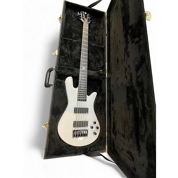 Used Spector NS ETHOS WHITE Electric Bass Guitar