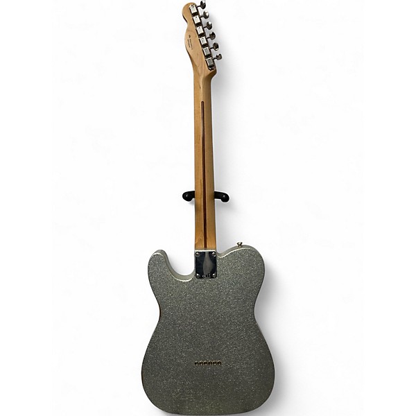 Used Fender Brad Paisley Road Worn Telecaster Silver Sparkle Solid Body Electric Guitar