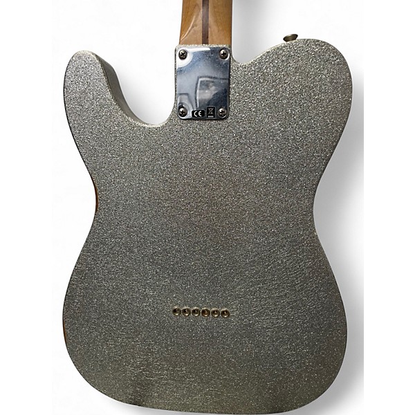 Used Fender Brad Paisley Road Worn Telecaster Silver Sparkle Solid Body Electric Guitar