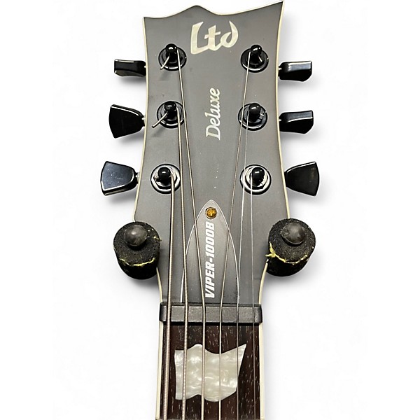 Used ESP LTD Viper 1000B Deluxe Satin Black Baritone Guitars