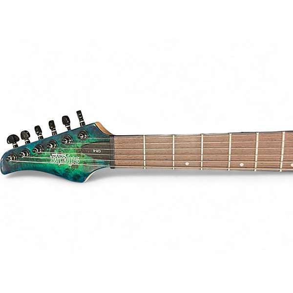 Used Schecter Guitar Research CR-6 AQUABURST Solid Body Electric Guitar