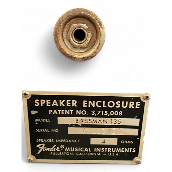 Vintage 1970s Fender BASSMAN 135 Guitar Cabinet