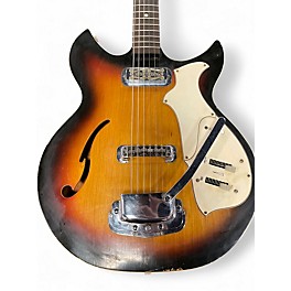 Used 1960s Harmony H81 REBEL Sunburst Hollow Body Electric Guitar