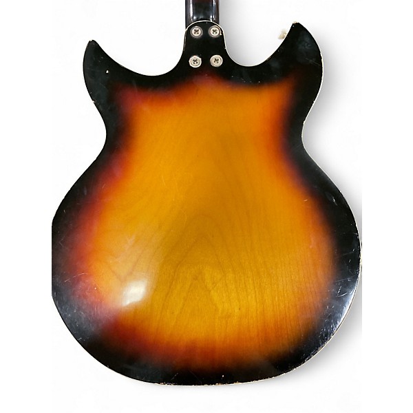Used 1960s Harmony H81 REBEL Sunburst Hollow Body Electric Guitar